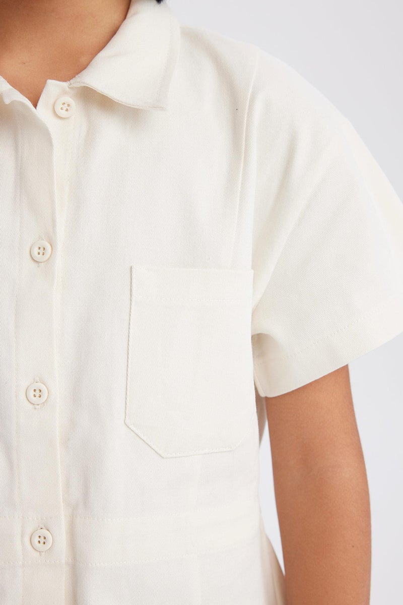 ديفاكتو فستان جبردين نص كم - Image 5